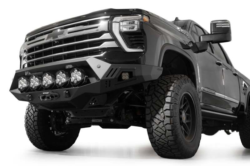 Chevrolet Silverado 2500 Front Bumper - Addictive Desert Designs - Bomber HD - Hammer Black - `24-`27